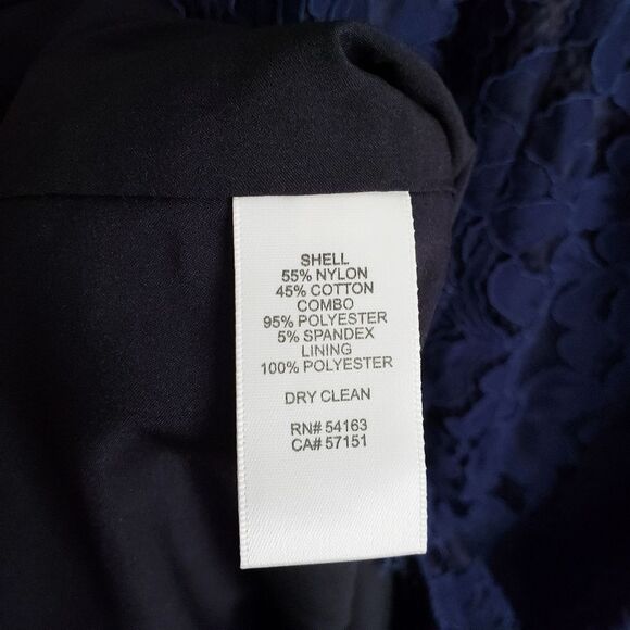 Eliza‎ J Navy High Neck Lace Sheath Dress - Picture 8 of 8